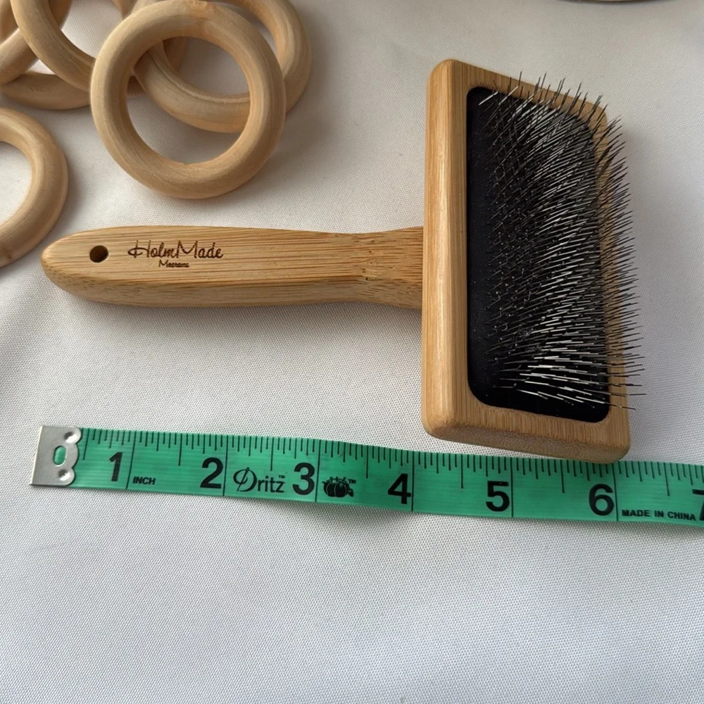 Macrame Cord 5mm x 145Yards Natural Cotton 10 wooden rings macrame brush